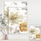 Designart - Fields of Gold Watercolor Flower I - Cabin & Lodge Gallery-wrapped Canvas